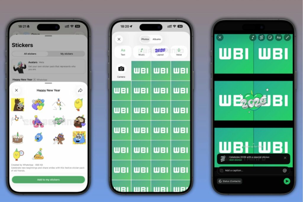 Nuevos stickers de WhatsApp.