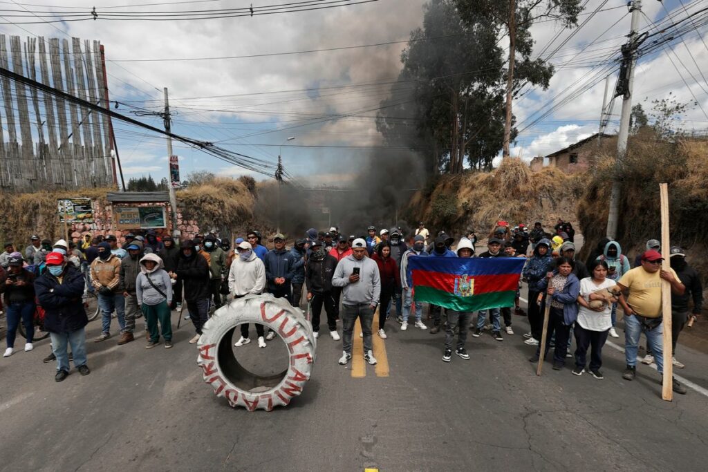 El 23 de septiembre se registraron protestas en Tabacundo.