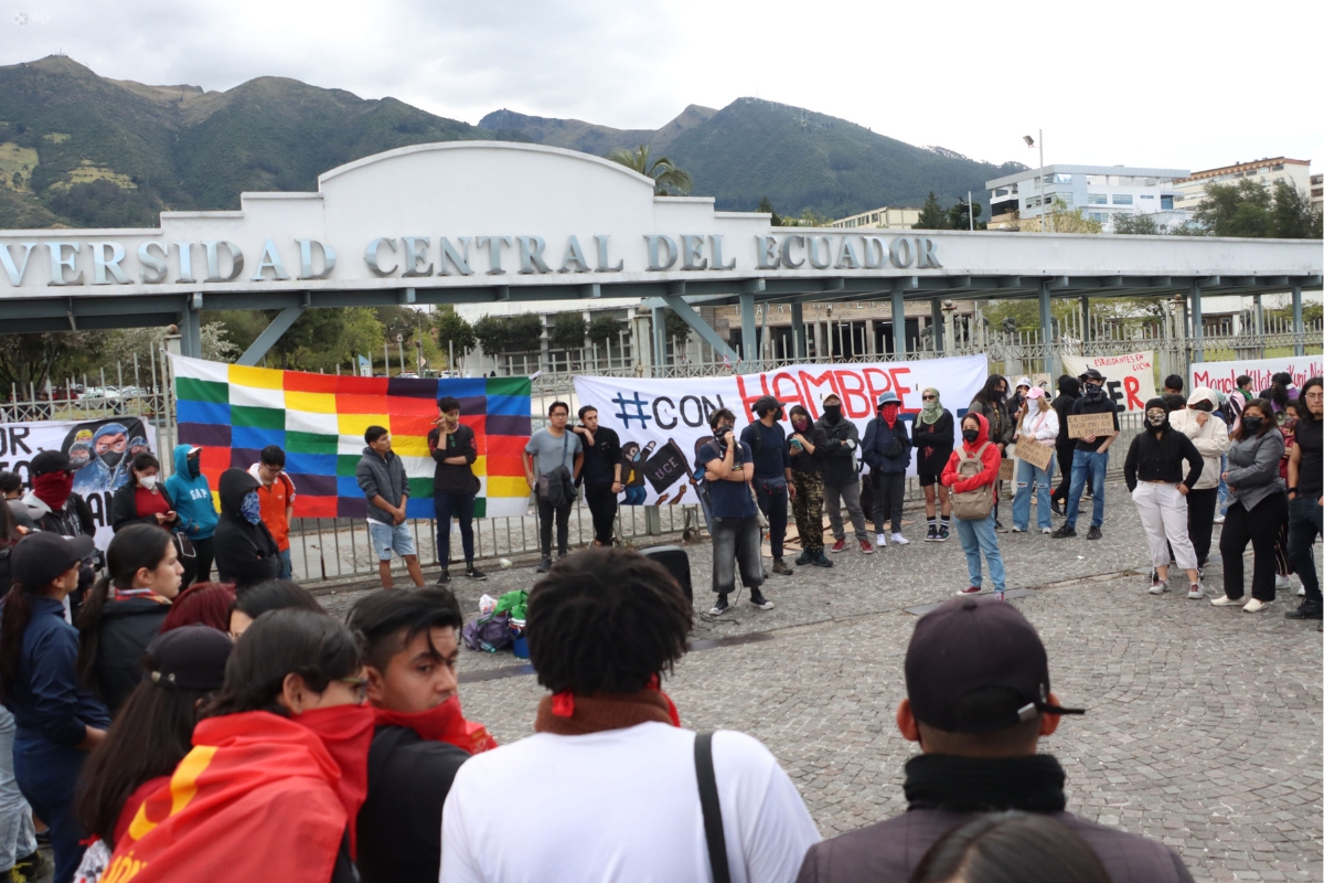Estudiantes de la Universidad Central piden respeto a la autonomía universitaria en pleno paro