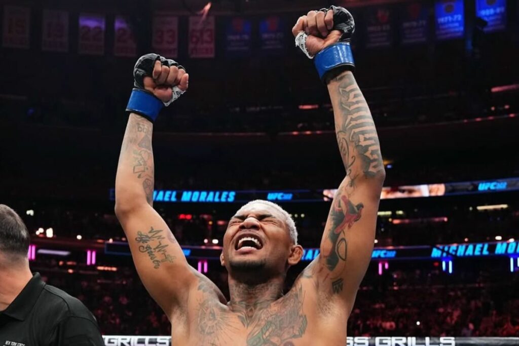 Michael Morales arrasa en UFC 322 y emociona a todo Ecuador con un nocaut histórico.