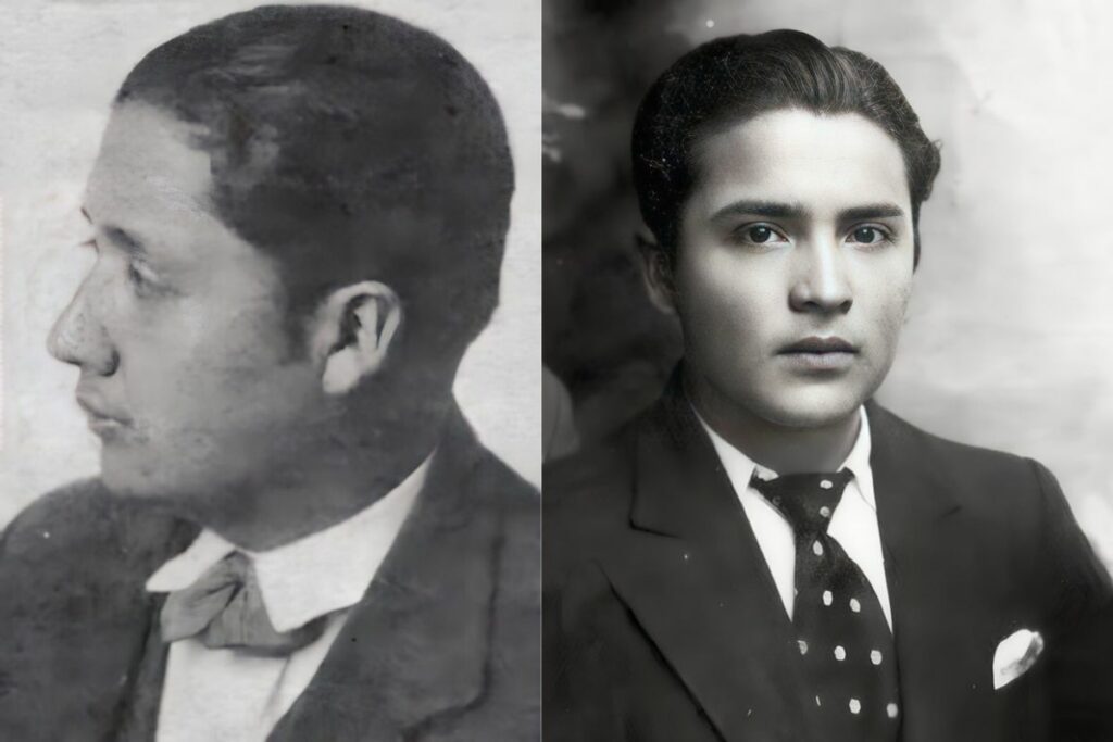 De iz. a der.: Alfredo Carpio, Luis Alberto Valencia. 