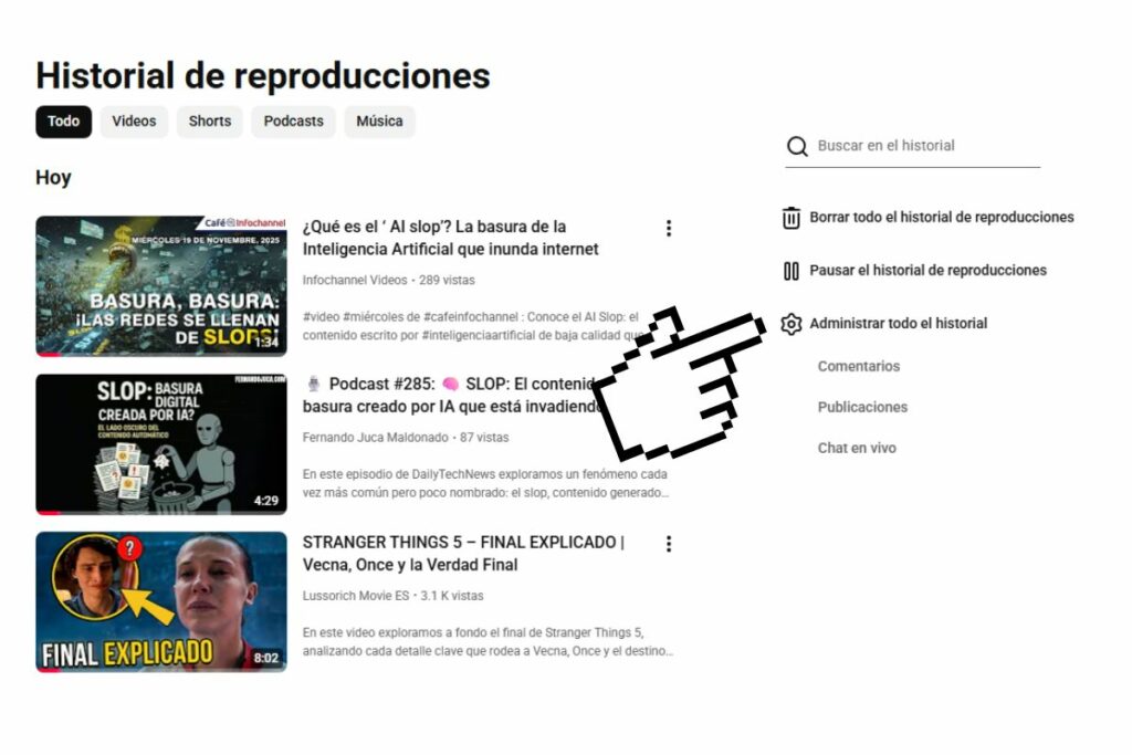 Combatir el 'slop' en YouTube.