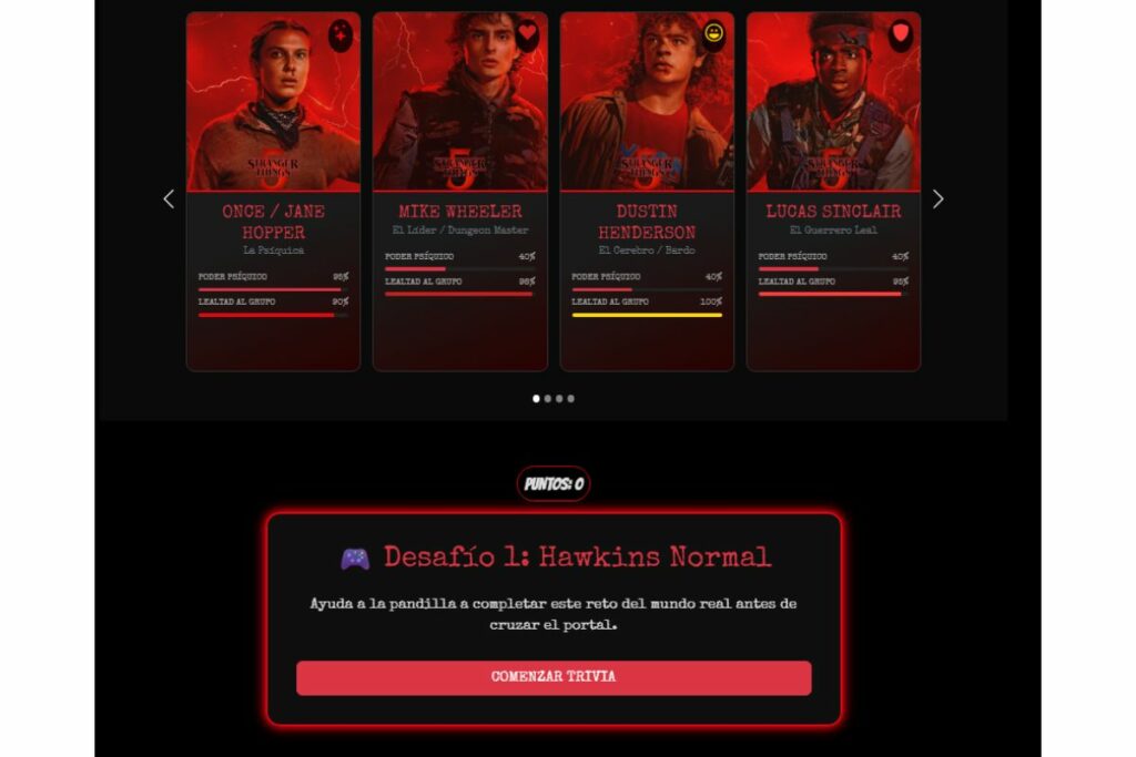 Especial interactivo de EL COMERCIO sobre 'Stranger Things'.