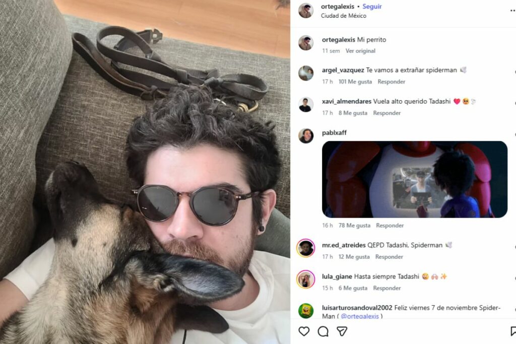 Última publicación de Instagram de Alexis Ortega.