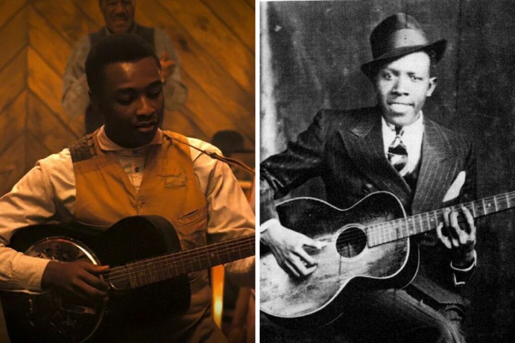 De iz. a der.: Sammie Moore y Robert Johnson.