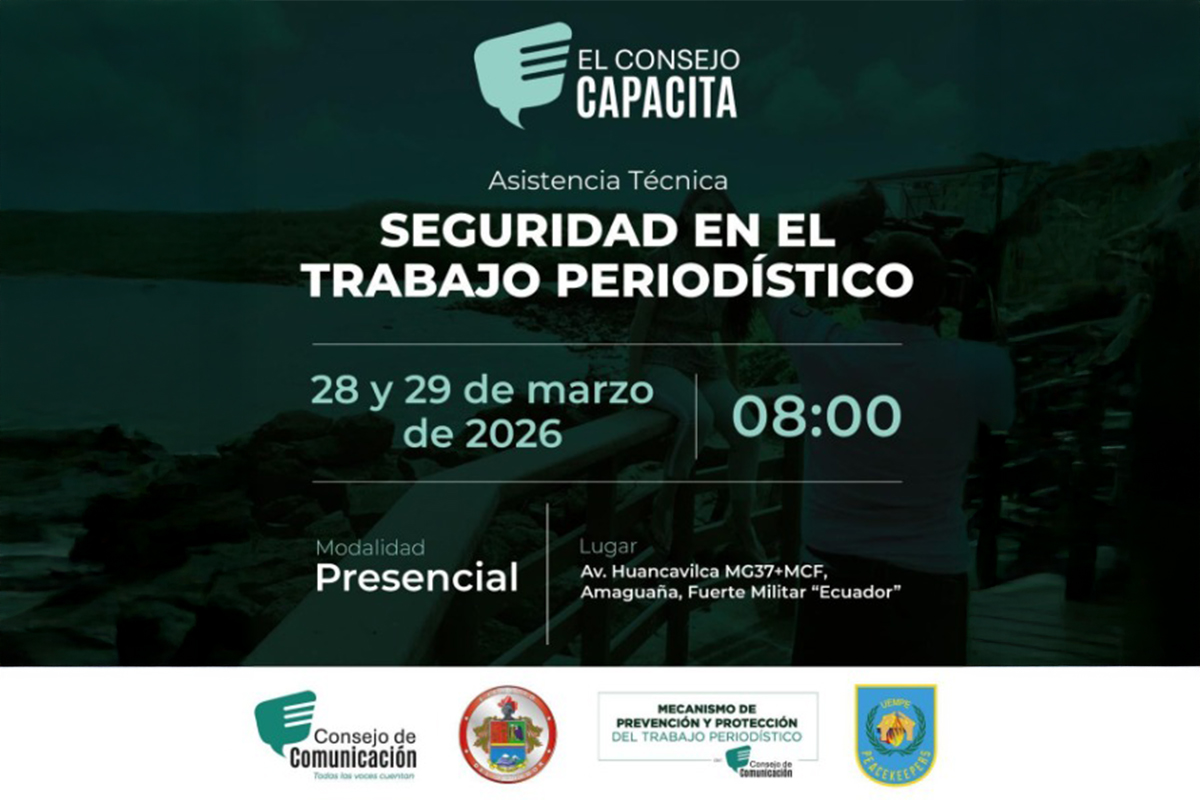 Capacitación en seguridad fortalece el ejercicio periodístico en Ecuador