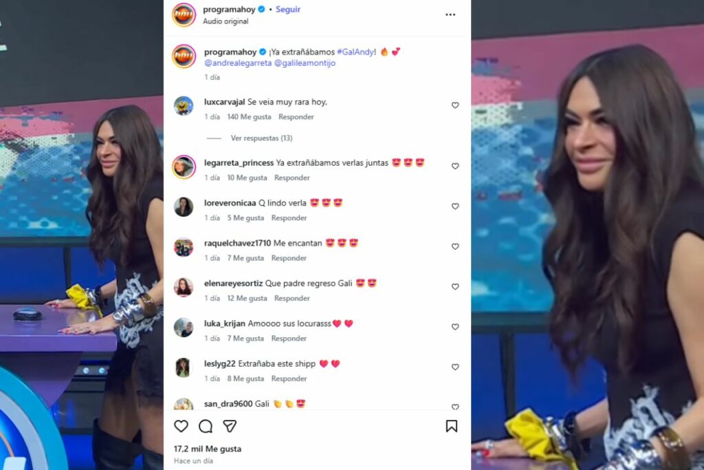 Galilea Montijo apareció en el programa Hoy y un extracto se publicó en Instagram.