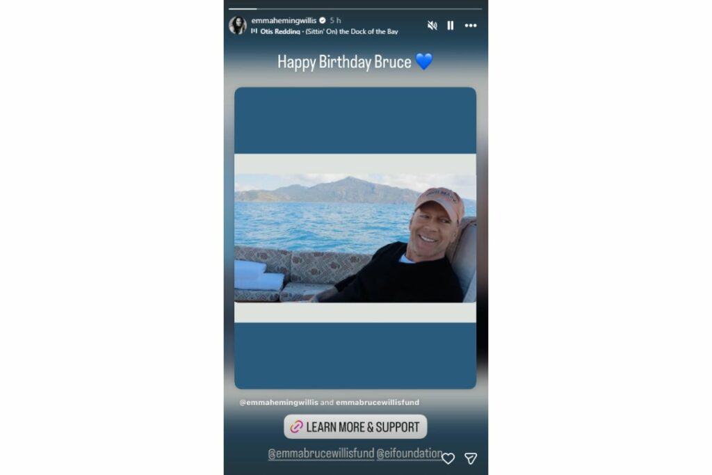 Emma compartió esta imagen de su instagram en las stories de esa plataforma.