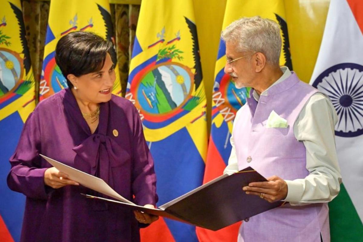 Ecuador y la India refuerzan cooperación internacional