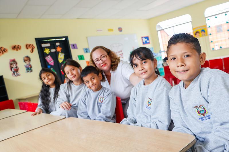 Estudiantes en el aula de clase