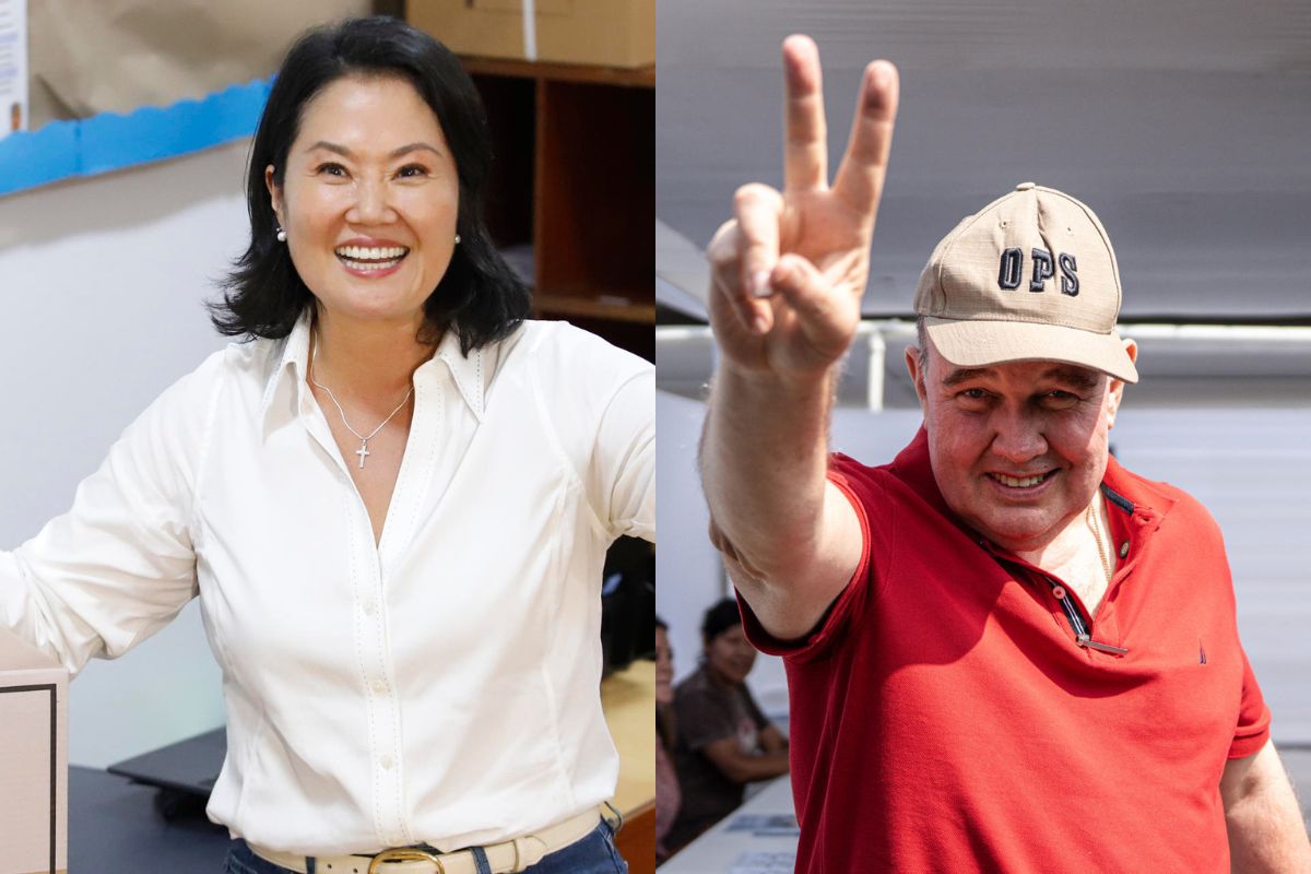 Keiko Fujimori y Rafael López Aliaga lideran los sondeos a boca de urna en la elección presidencial de Perú
