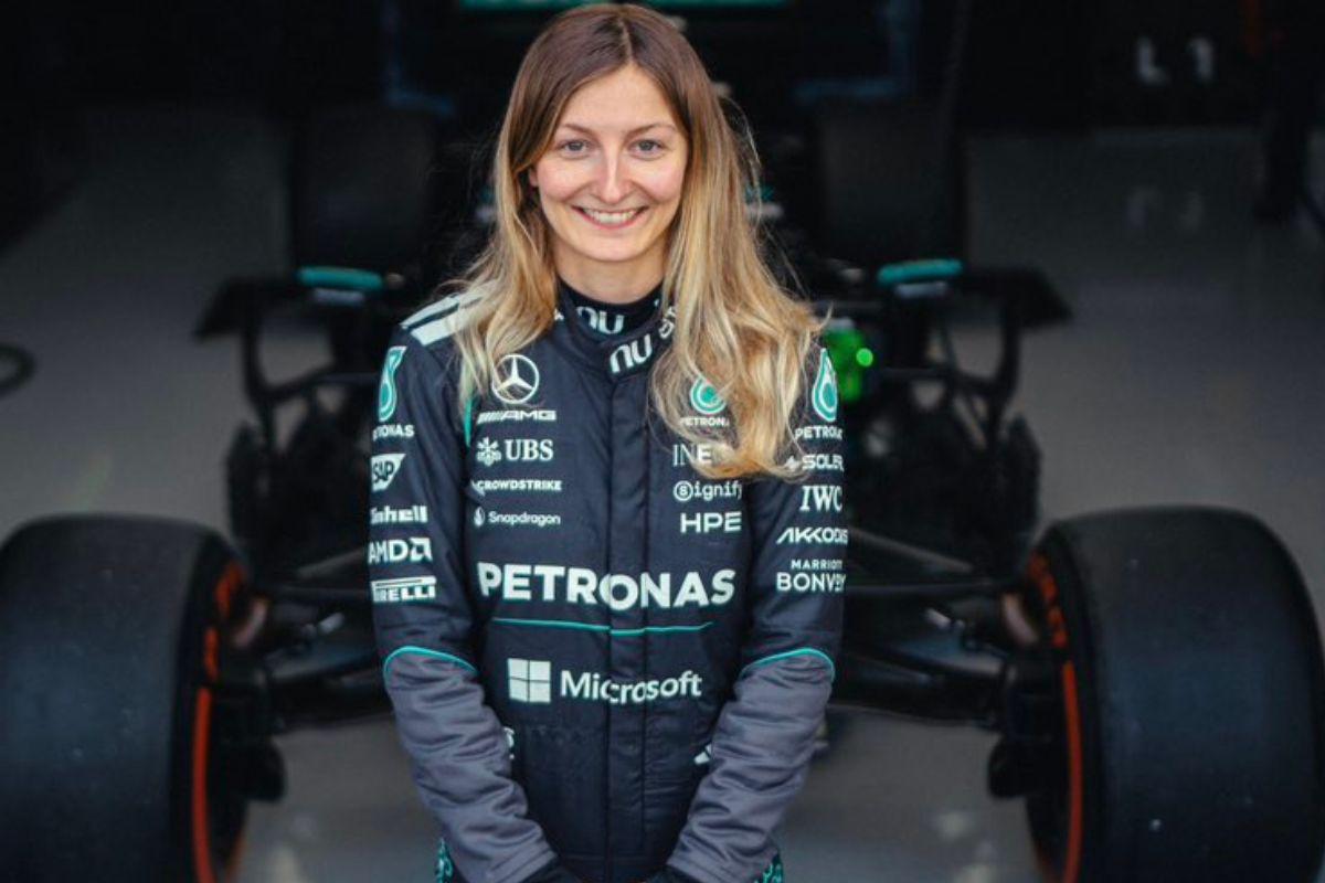 Doriane Pin hace historia en la Fórmula 1 al probar un Mercedes
