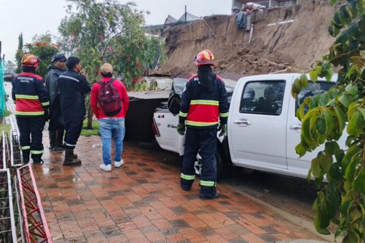 Quito registra emergencias por las intensas lluvias este lunes 13 de abril