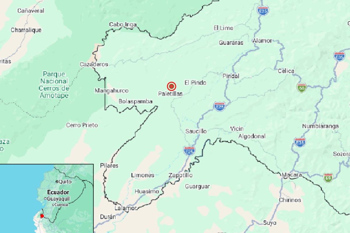 Un temblor se sintió en el sur de Ecuador este jueves 2 de abril