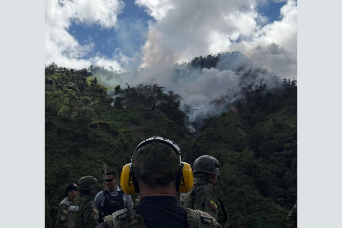 Fuerzas Armadas Ecuador inhabilitan 70 bocaminas en Carchi