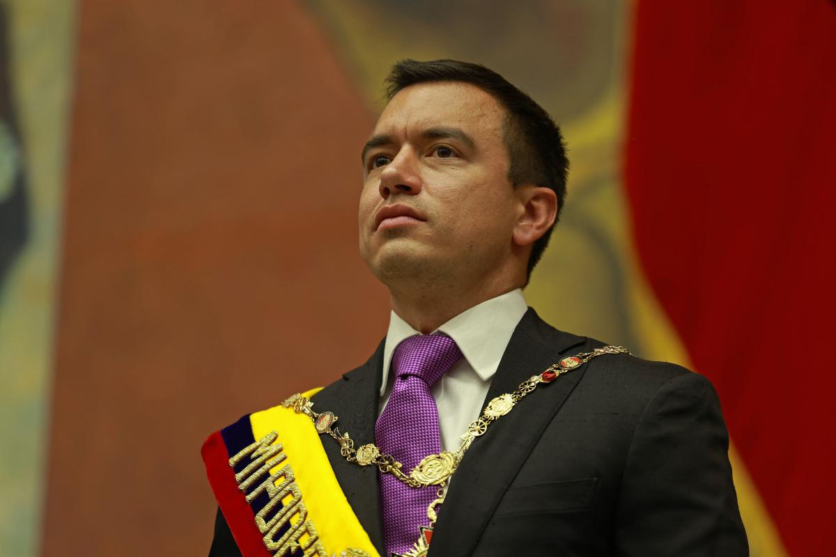 Daniel Noboa cierra su primer año entre seguridad, ajuste económico y desgaste político