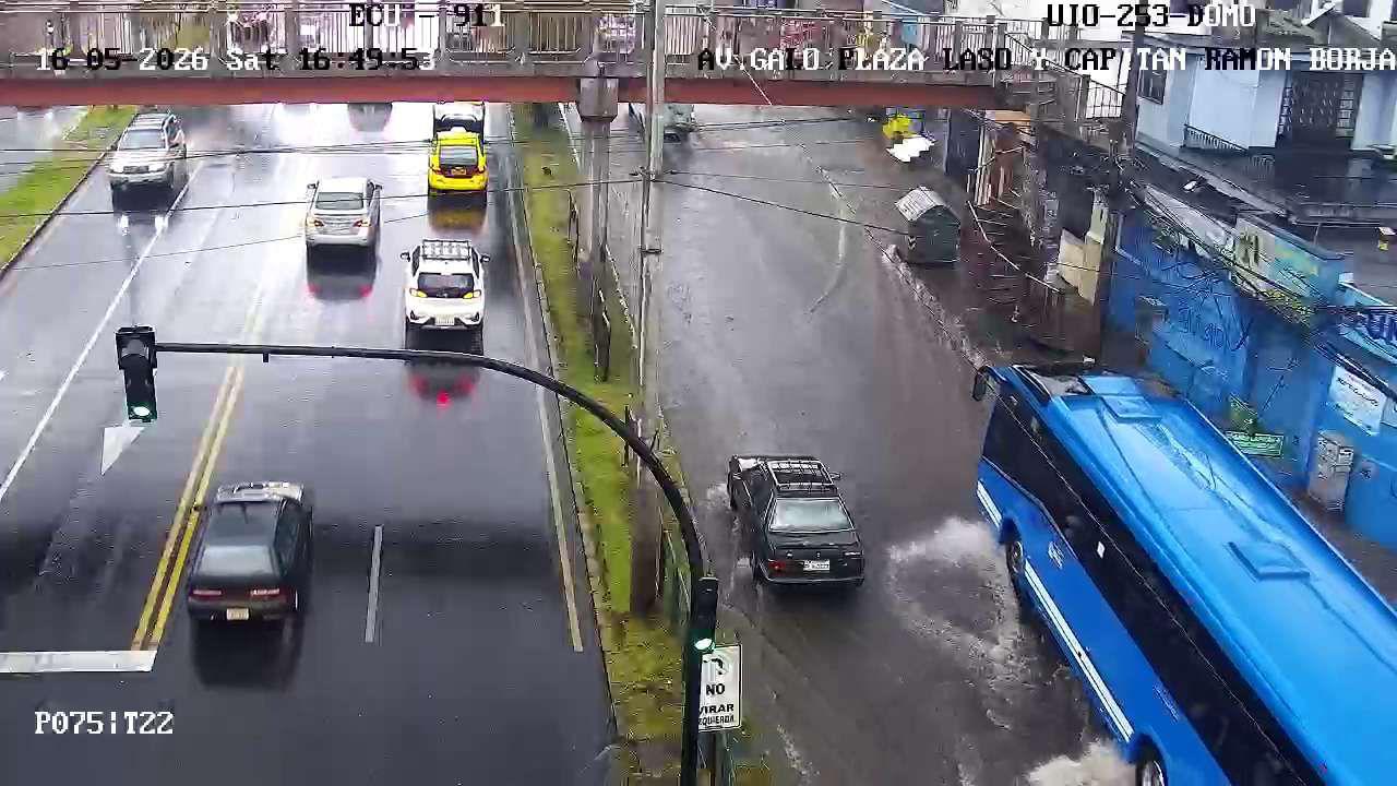 Reporte del ECU911 de lluvias la tarde de este sábado, 16 de mayo.