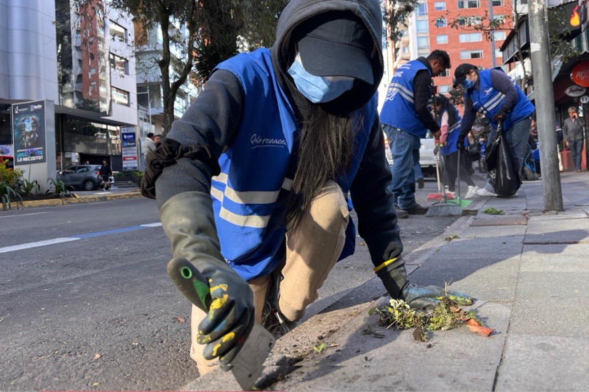 50 infractores realizan trabajo comunitario en el norte de Quito