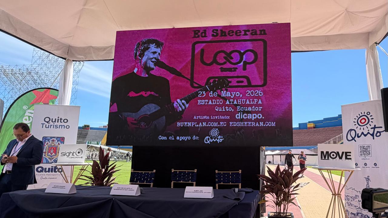 Ed Sheeran alista un show histórico y tecnológico en Quito