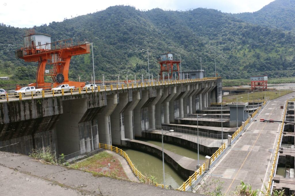 Ilustración de la central hidroeléctrica Coca Codo Sinclair.