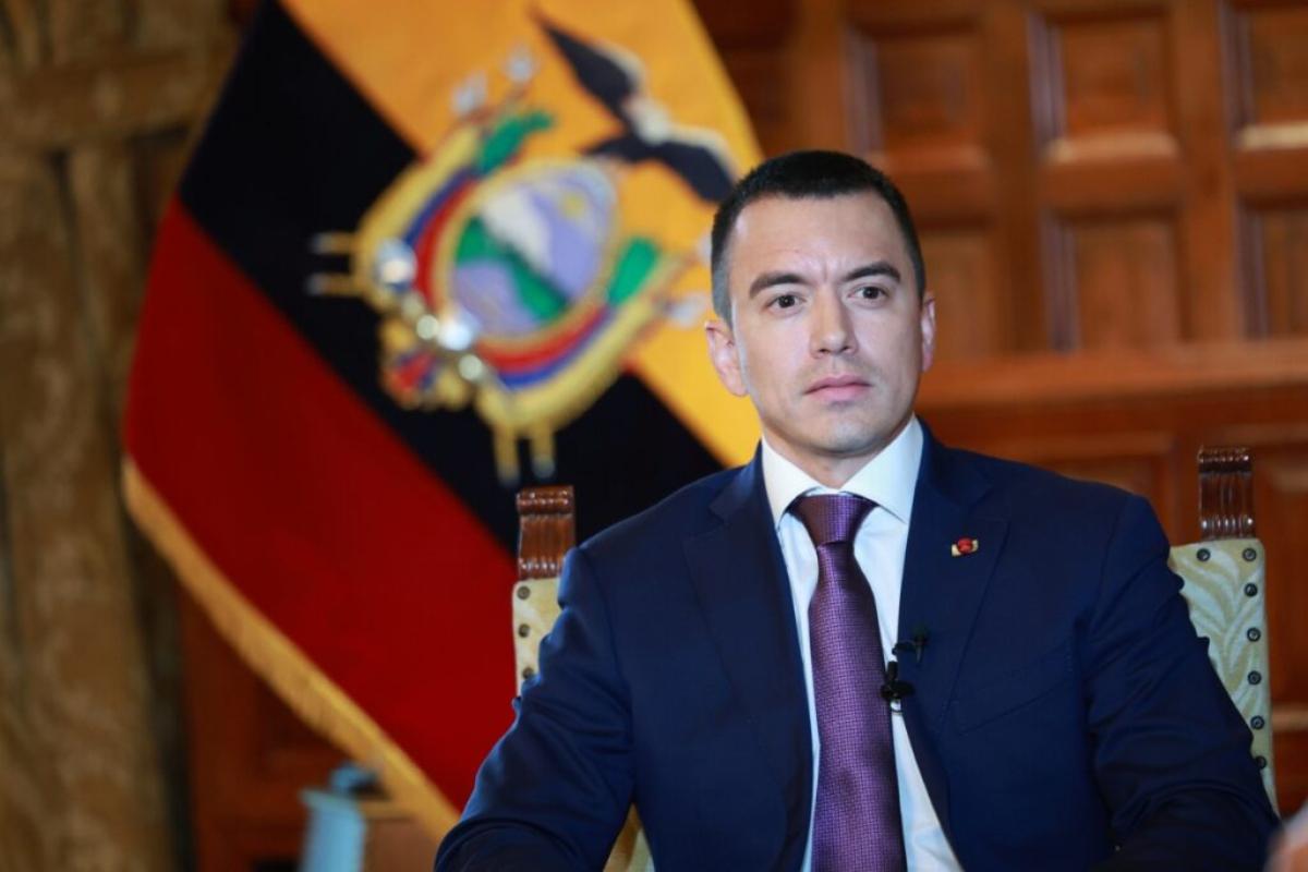 Daniel Noboa oficializa viaje a Estados Unidos por la OEA