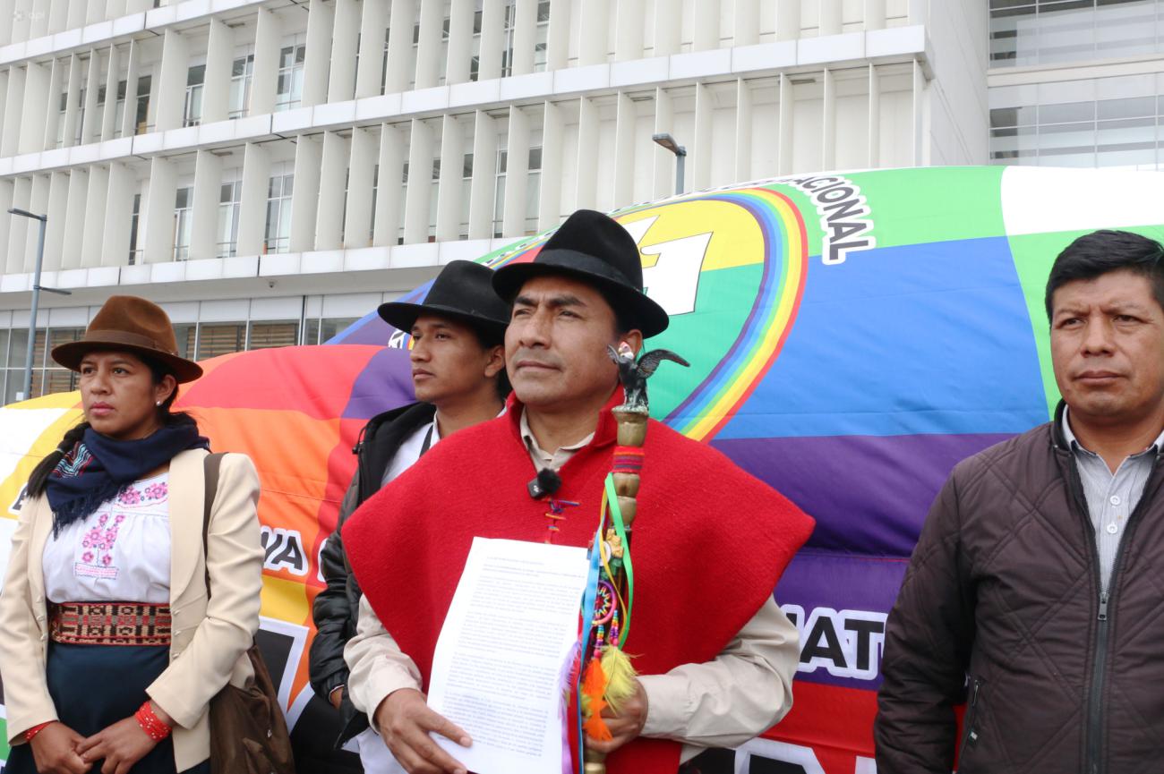 TCE rechazó la denuncia del CNE contra Leonidas Iza