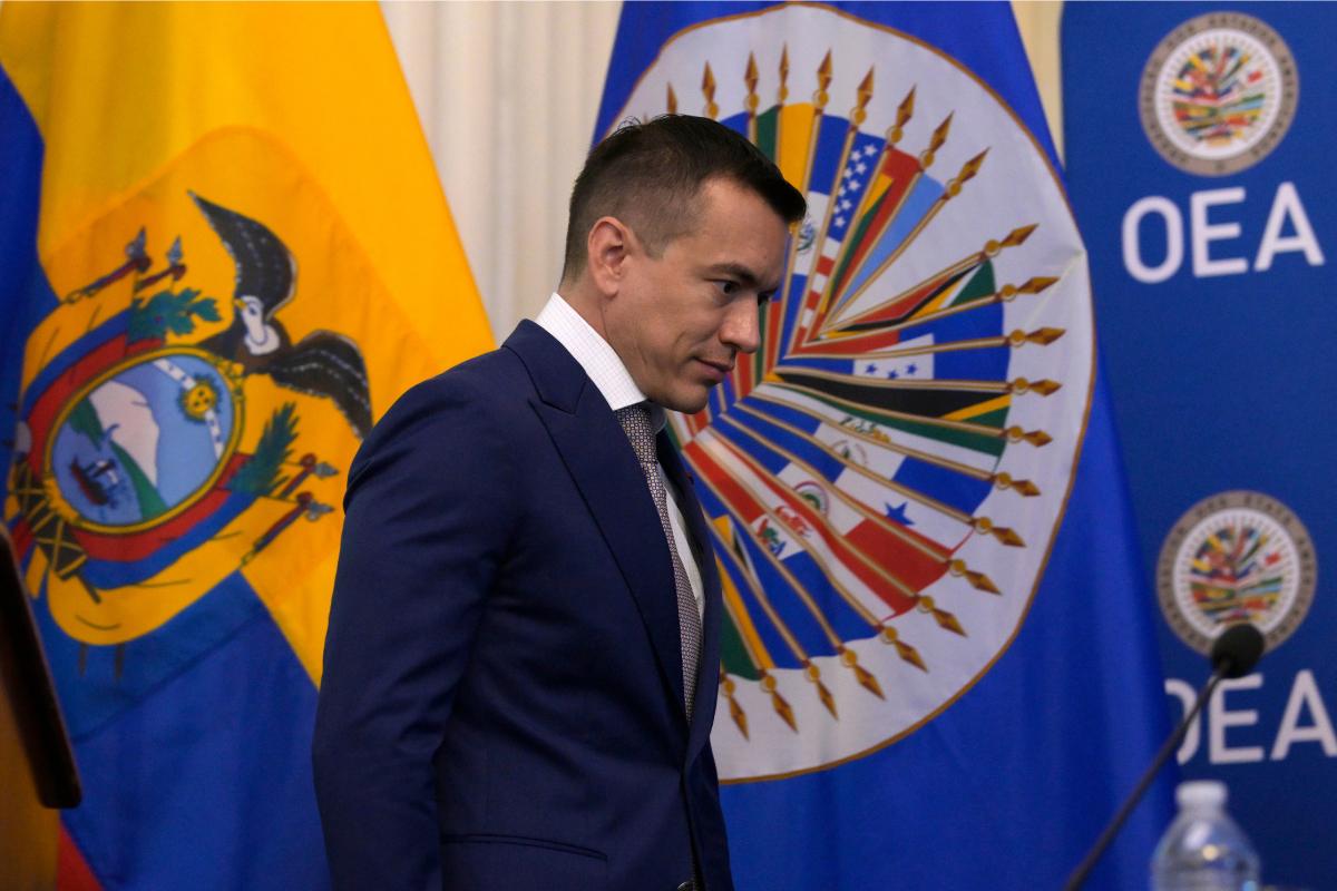 El mensaje de Daniel Noboa en la OEA que puede agitar la relación con Colombia