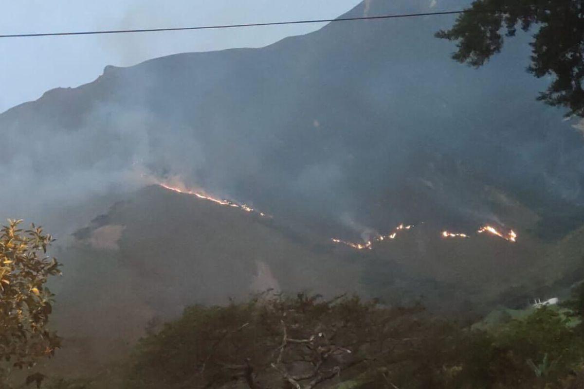 Incendio forestal en Loja moviliza a bomberos de tres localidades