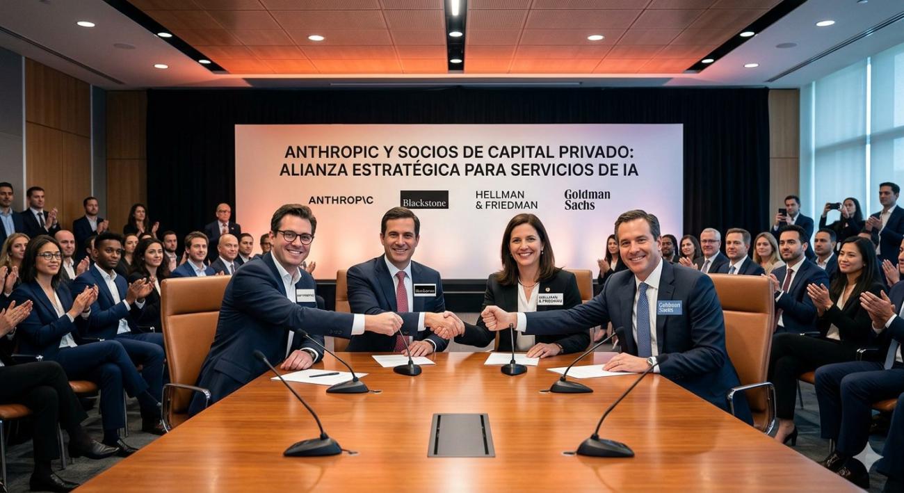 Nueva firma de IA: Anthropic y Blackstone lideran inversión