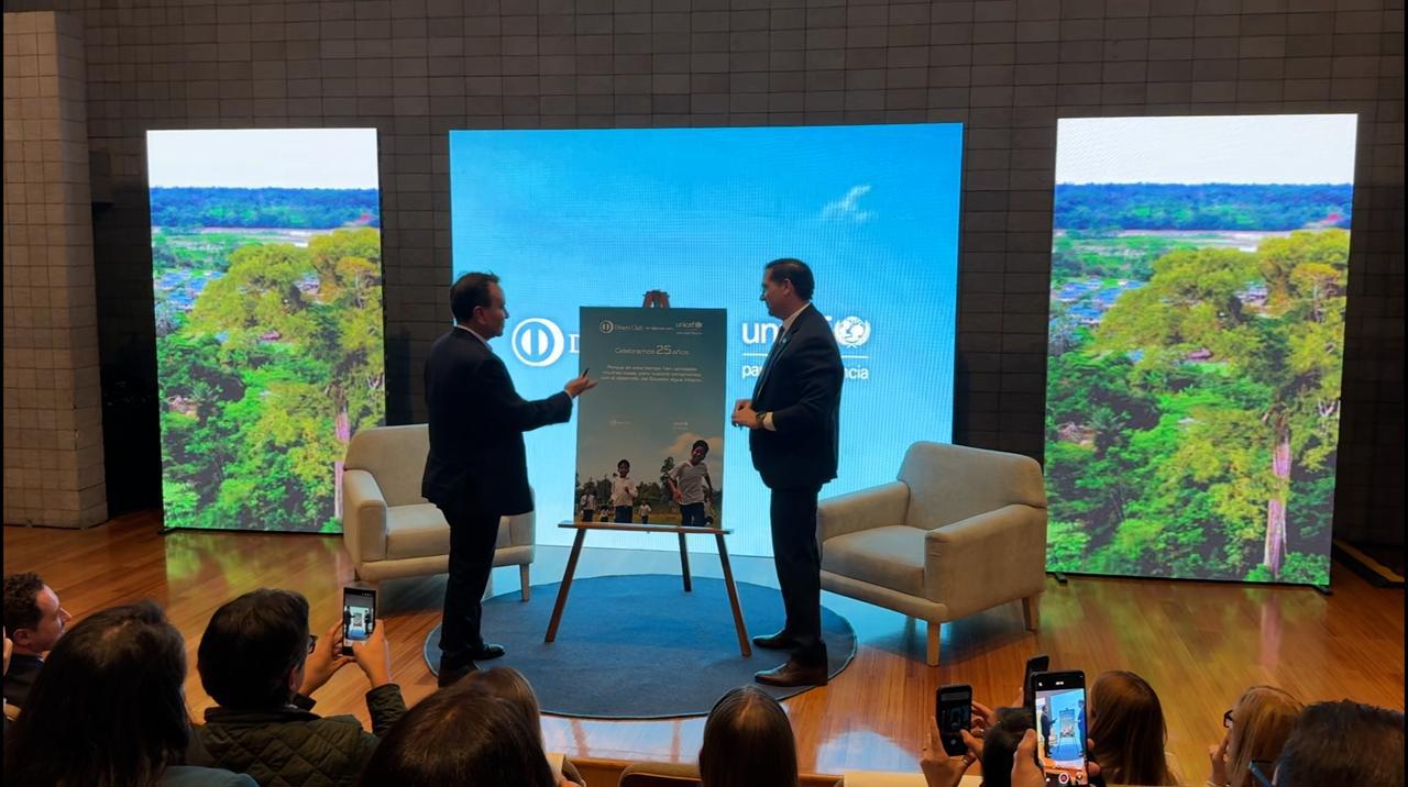 Unicef y Diners Club celebran 25 años de colaborac