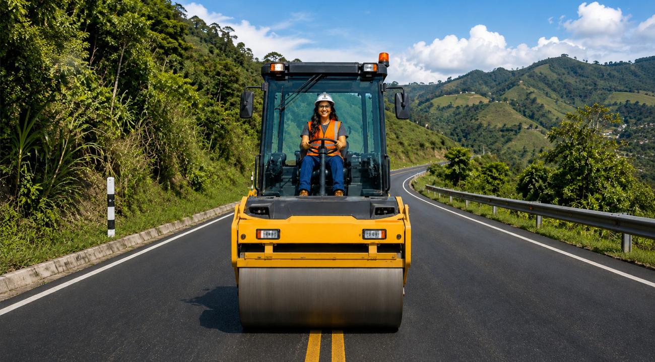 Becas para mujeres, certificación en manejo de maquinaria pesada
