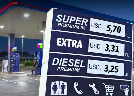 Nueva alza del precio de la gasolina regirá en Ecuador desde