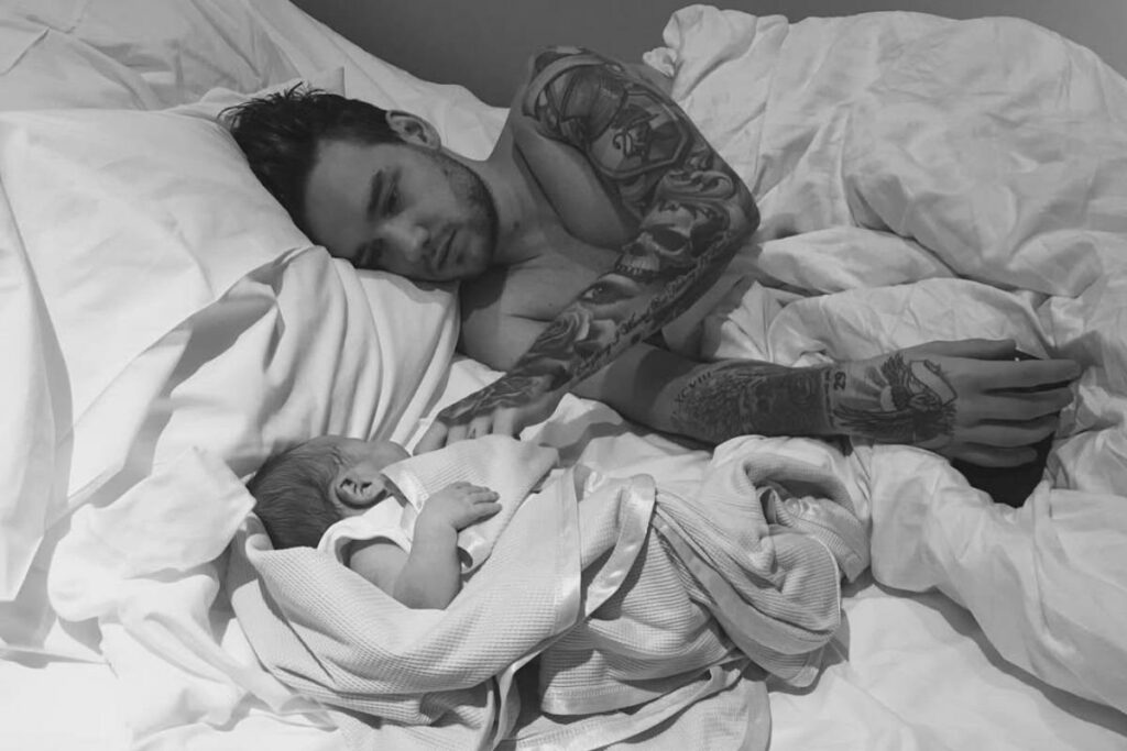 Liam Payne y su hijo Bear