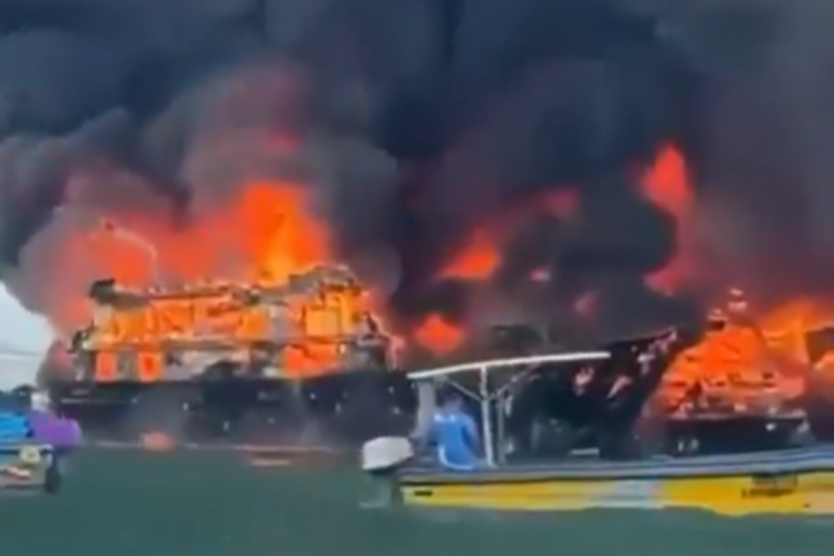 La Policía explica cómo empezó el incendio en el puerto pesq