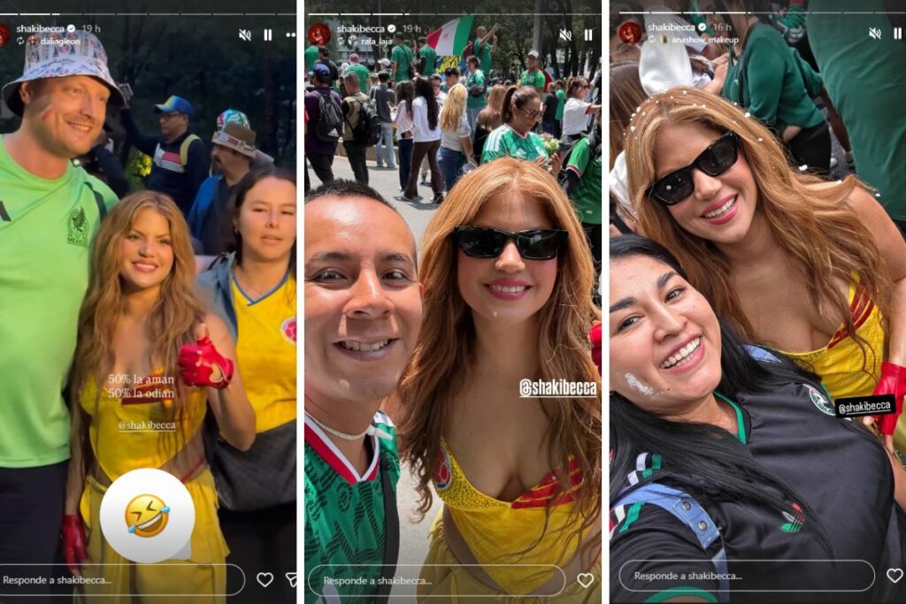 Stories que compartió la imitadora de Shakira en su cuenta de IG.