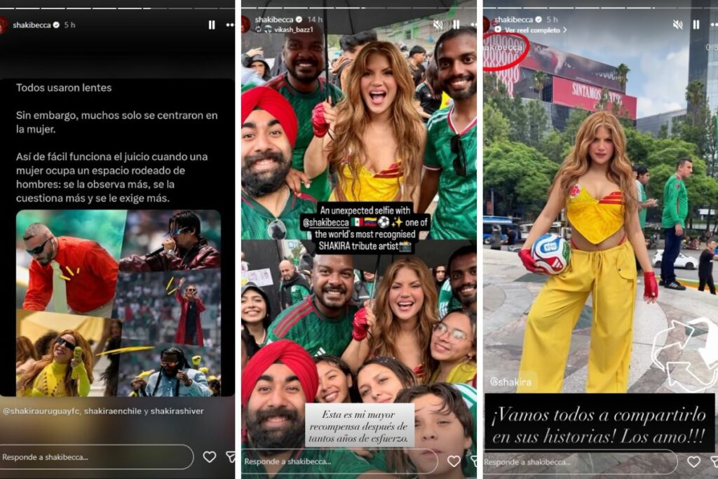 En una de las stories la imitadora de Shakira compartió un post en el que hizo notar cómo también en el ámbito artístico se observa más a las mujeres.