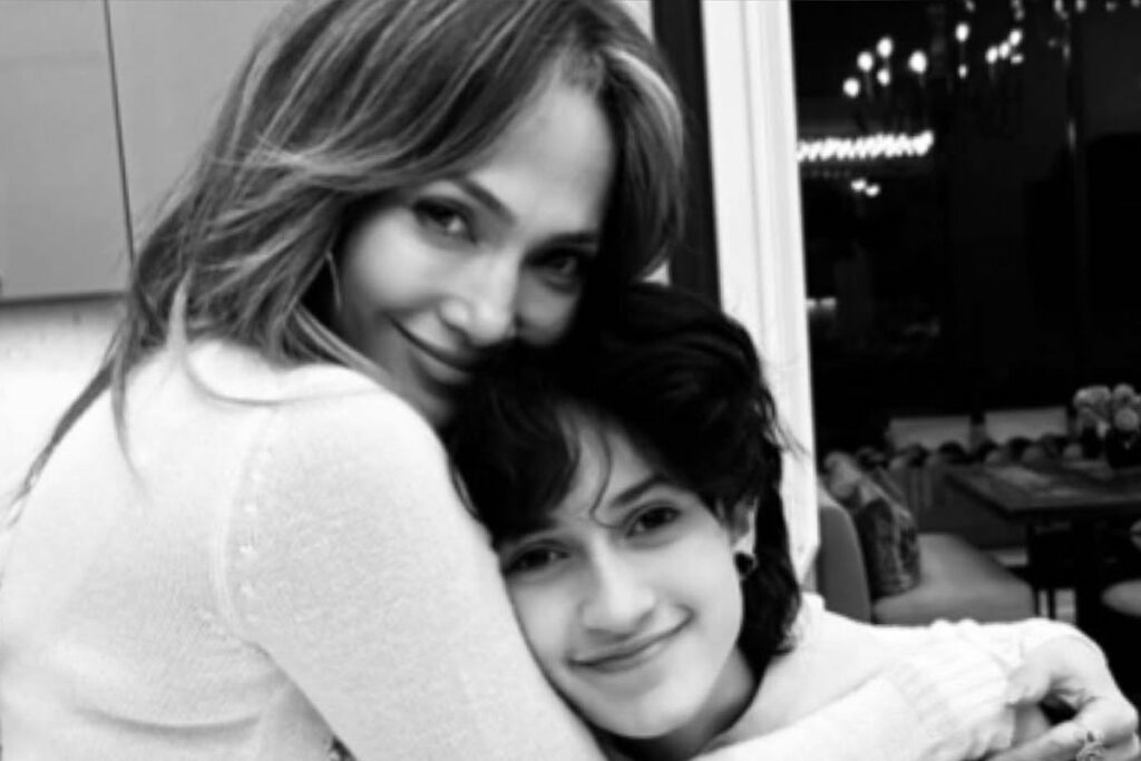 Jlo con su hija Emme.