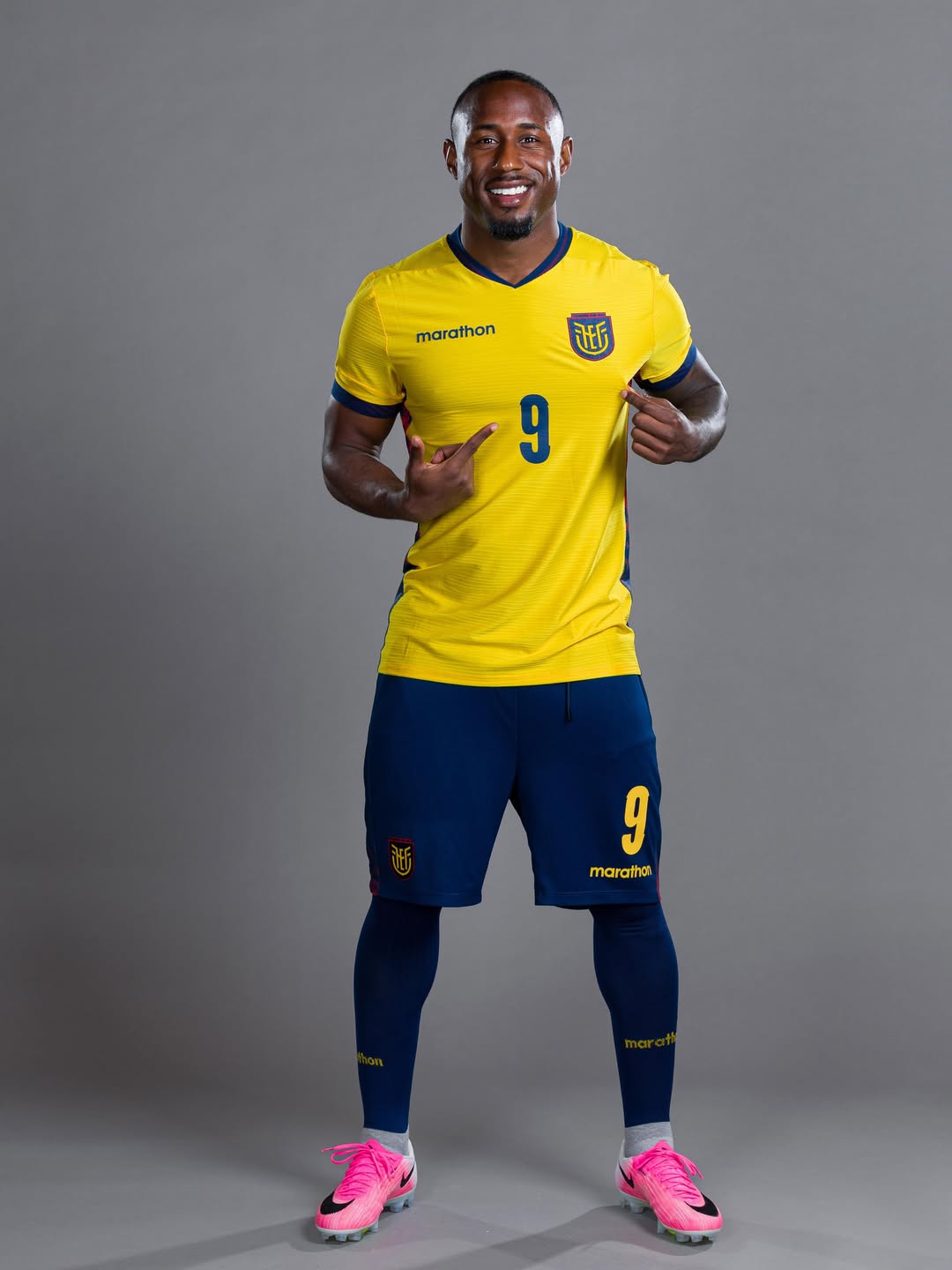 John Yeboah con la Selección de Ecuador