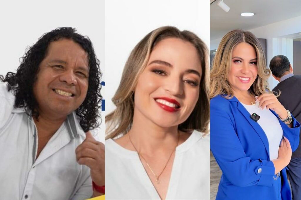 De izquierda a derecha: Jacinto ‘Chinto’ Espinoza, Gema Ormaza, y Linda Romero.