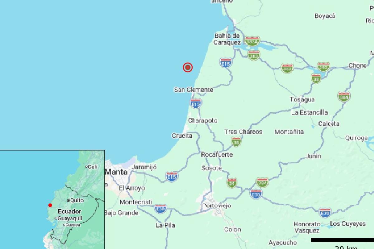 Tres temblores sacuden la Costa de Ecuador este lu