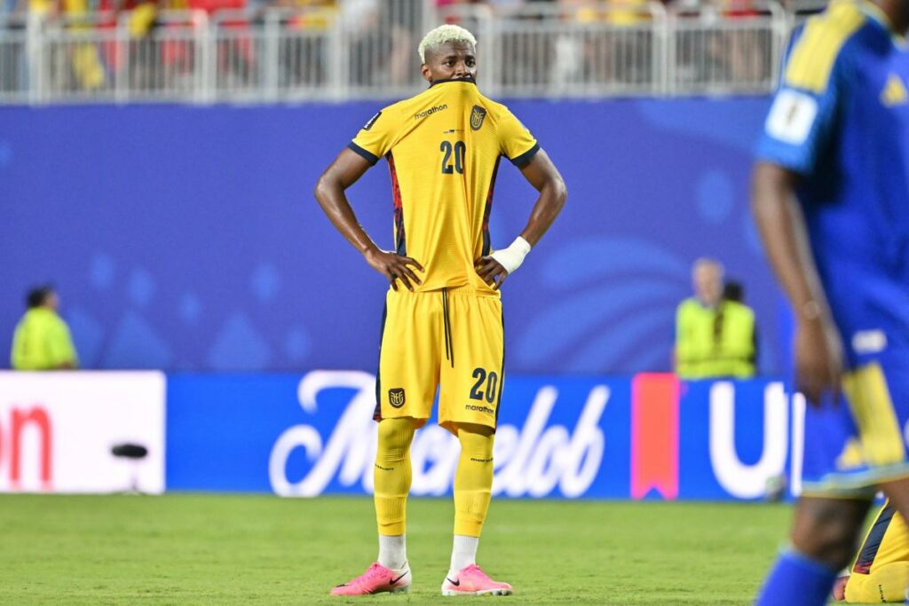 Nilson Angulo durante el útlimo empate de la Selección de Ecuador ante Curazao en el Mundial 2026.