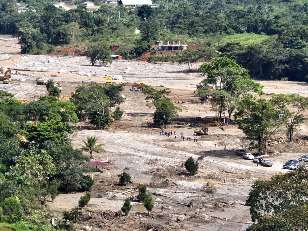 Devastación que deja aluvión en Zamora Chinchipe
