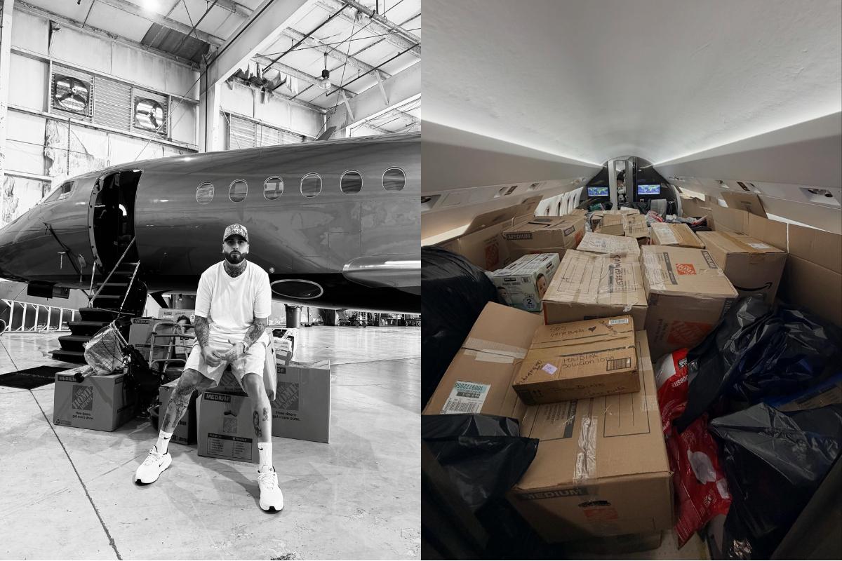 Nicky Jam sends humanitarian aid to Venezuela via private jet