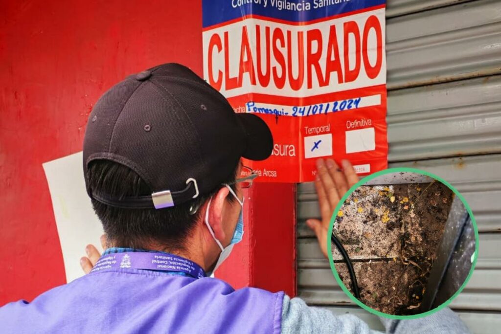 Clausuran local de fritadas en Pomasqui, Quito, por presencia de cucarachas