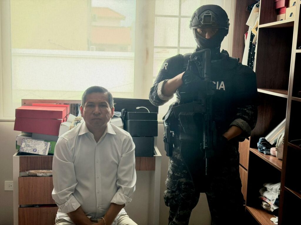 Darío Macas compareció ante la justicia durante la audiencia de formulación de cargos por presunto enriquecimiento ilícito.