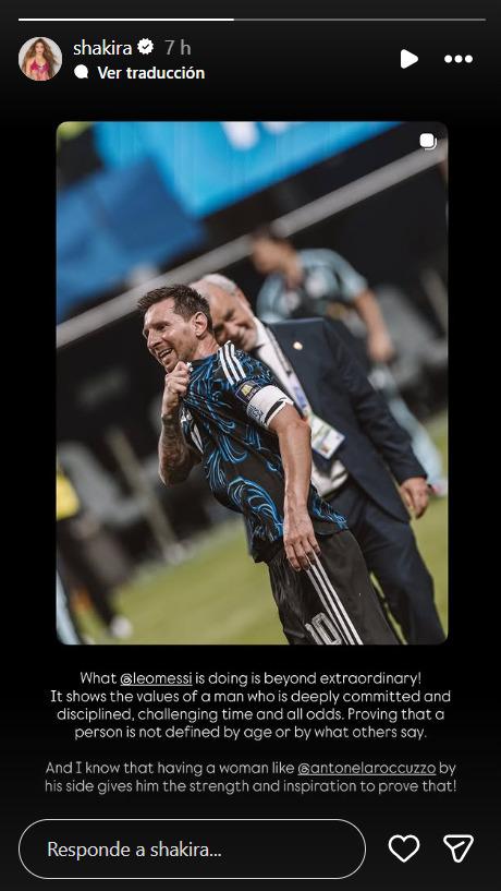 Shakira dedica emotivo mensaje a Messi y Antonela Roccuzzo