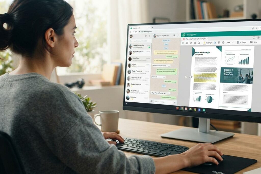 WhatsApp Web por fin permitirá leer y editar archivos PDF sin salir del navegador.