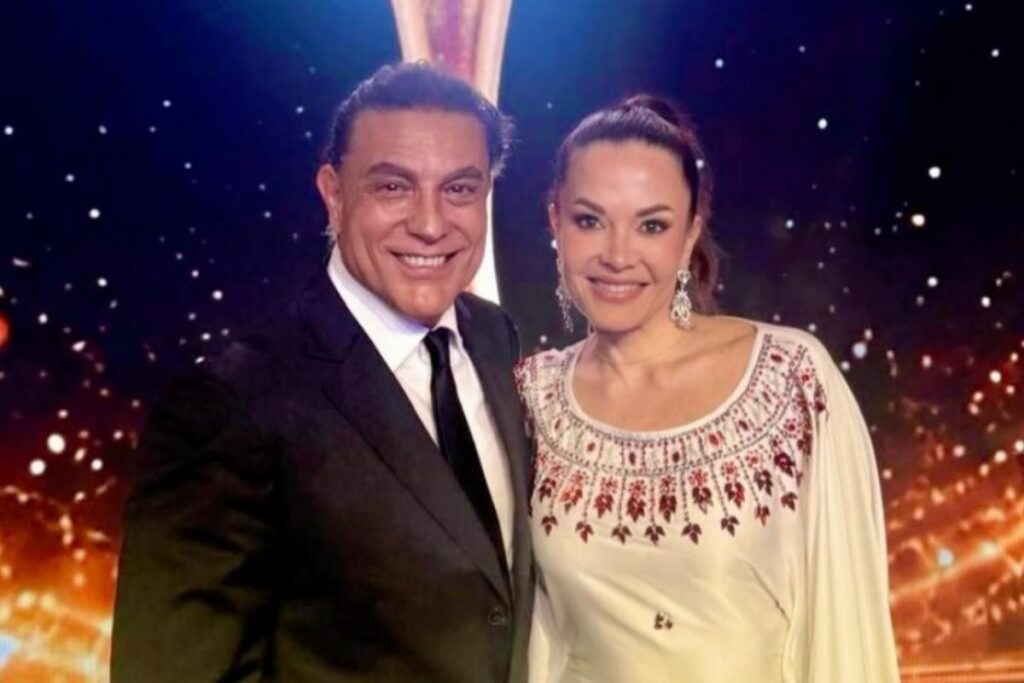 Osvaldo Ríos y Coraima Torres, protagonistas de Kassandra, durante un evento en Dubái en junio de 2026.