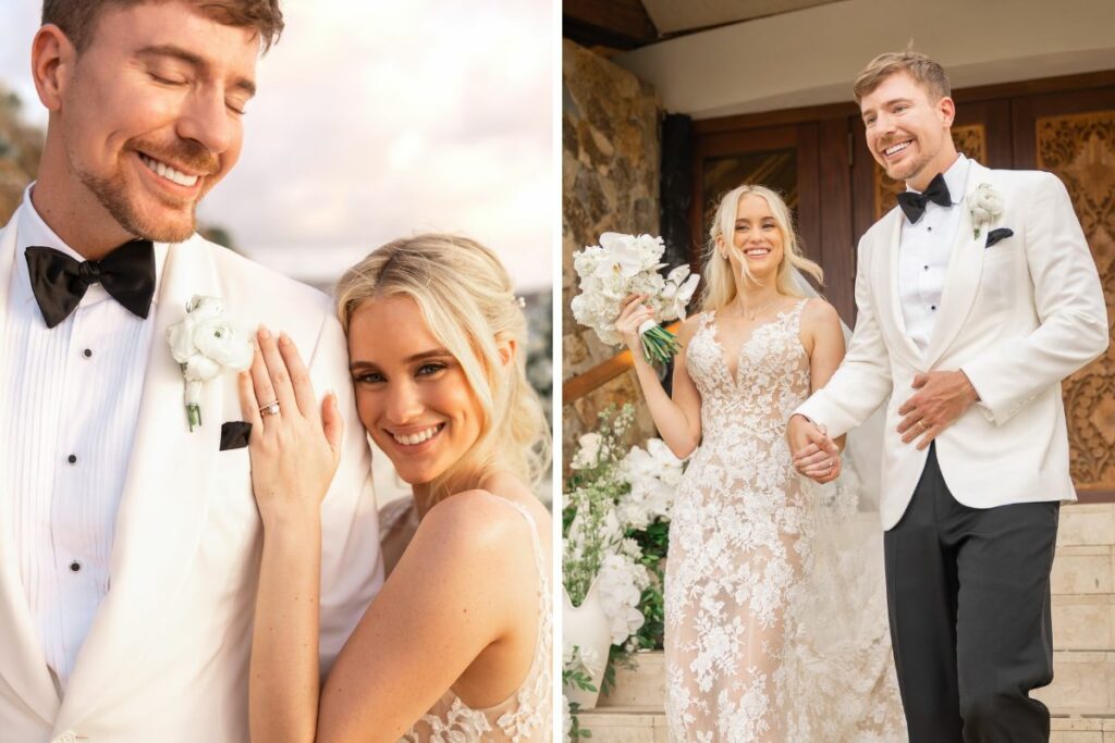 Así fue la boda de MrBeast una ceremonia íntima