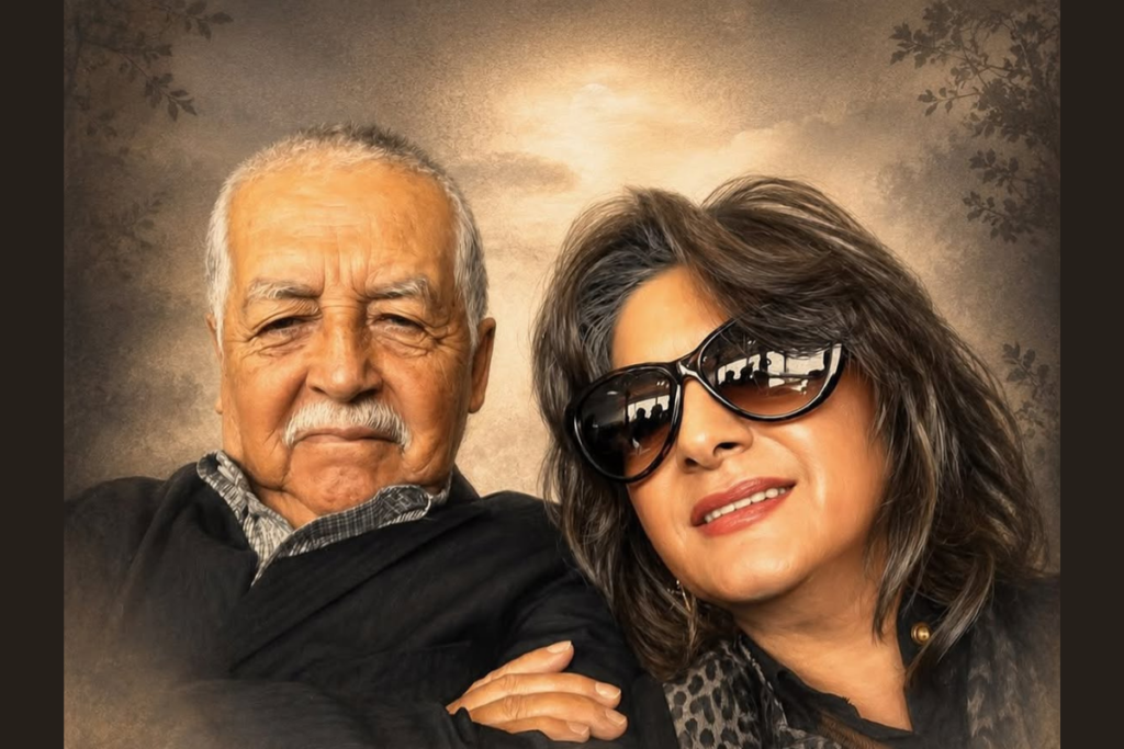 Fausto Tamayo, de 90 años, fue despedido por sus familiares. Foto: Ig Paulina Tamayo Music